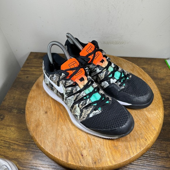 Nike Court Air Zoom Vapor X HC Shoes Men's US 7.5 Black Snake Print AA8030-012